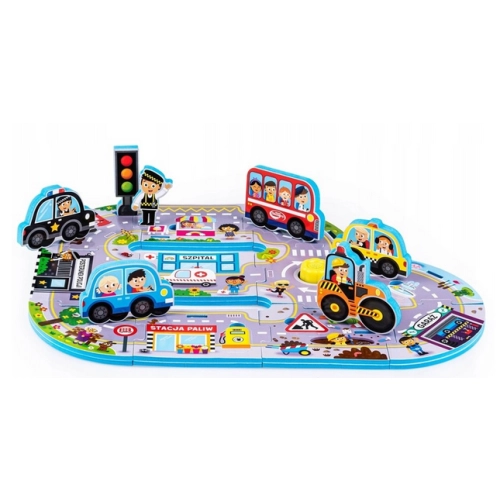 Zestaw miękkie puzzle dźwięki wokół nas Miasto DG 82337 DUMEL